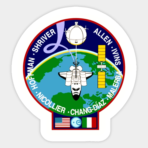 STS-46 Mission Patch Sticker by Spacestuffplus